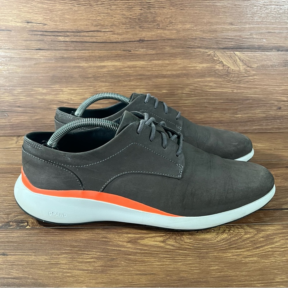 Cole Haan Gray and Orange Oxfords